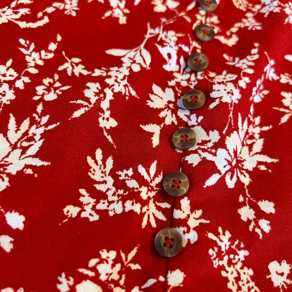 Medium Women’s Juniors Windsor On Vacay Floral Maxi Skirt Beach Boho Buttons - Picture 9 of 15